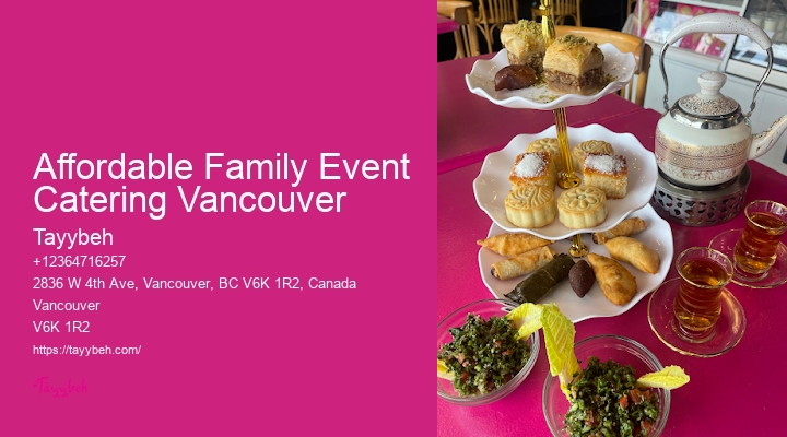 Affordable Family Event Catering Vancouver Mobile Catering Services