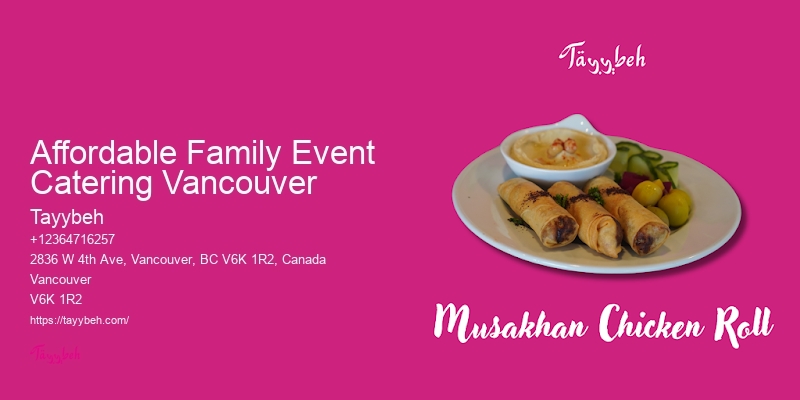Professional Food Services Affordable Family Event Catering Vancouver
