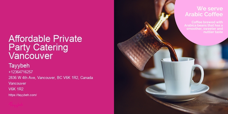 Top Affordable Private Party Catering Vancouver Wedding Caterers