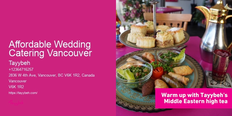 Full-Service Event Catering Affordable Wedding Catering Vancouver