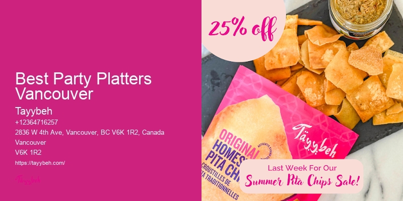 Best Party Platters Vancouver Elegant Wedding Catering
