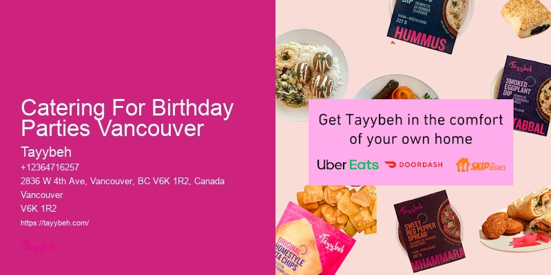 Catering For Birthday Parties Vancouver’S Leading Catering Companies
