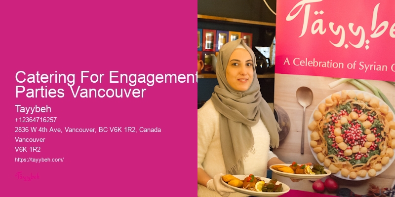 Personalized Menus For Events Catering For Engagement Parties Vancouver