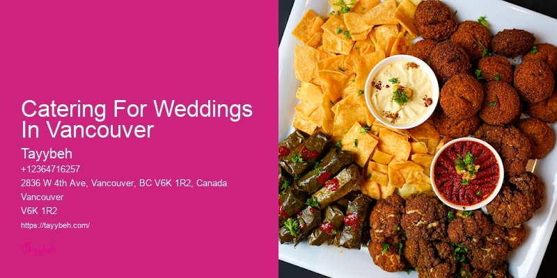 Catering For Weddings In Vancouver’S Best Luxury Caterers