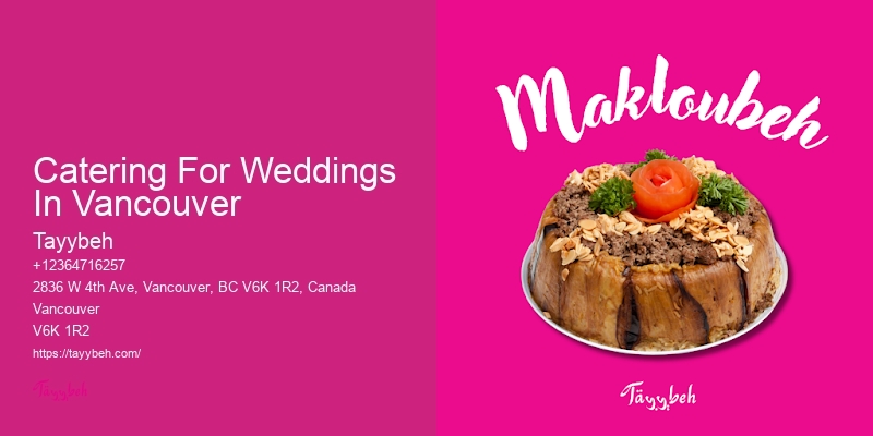 Catering For Weddings In Vancouver Catering Companies With Reviews