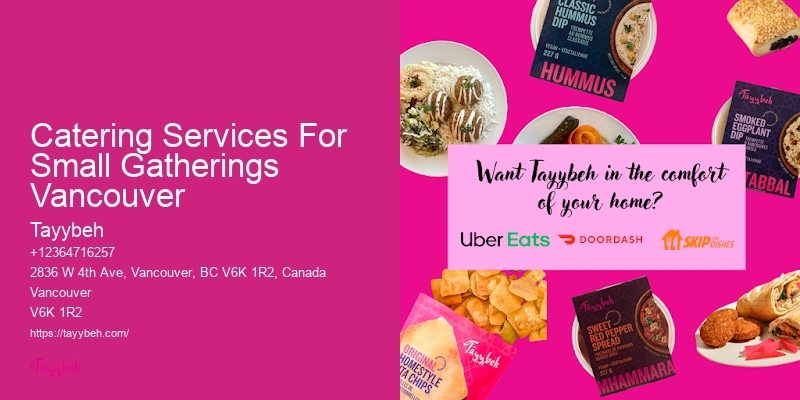 Catering Services For Small Gatherings Vancouver Luxury Party Catering