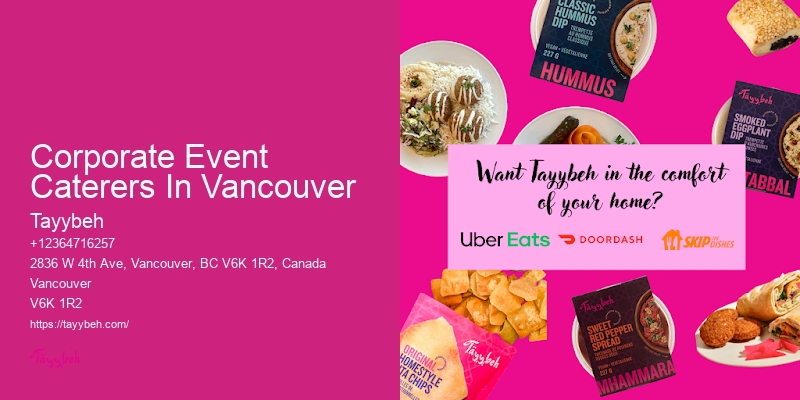Local Gourmet Caterers Corporate Event Caterers In Vancouver