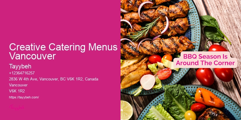 Catering Services For Small Gatherings Creative Catering Menus Vancouver