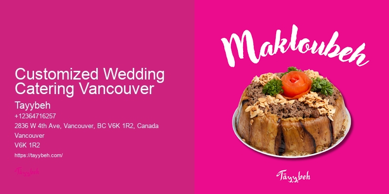 Event Catering Companies Customized Wedding Catering Vancouver