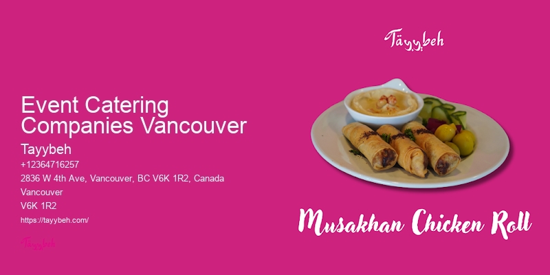 Best Custom Banquet Menus Event Catering Companies Vancouver