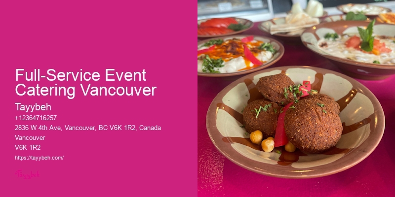 Best Local Event Caterers Full-Service Event Catering Vancouver