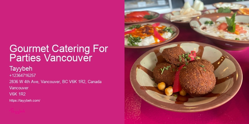 Professional Event Caterers Gourmet Catering For Parties Vancouver