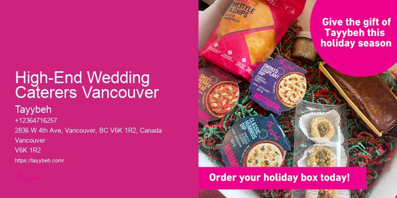 Affordable Custom Buffet Catering High-End Wedding Caterers Vancouver