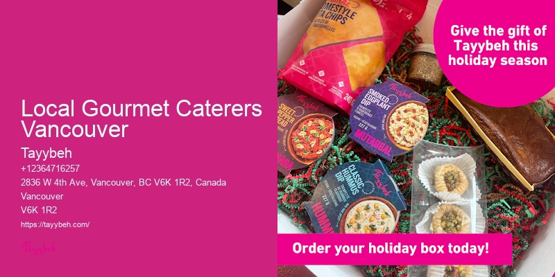 Affordable Private Party Menus Local Gourmet Caterers Vancouver