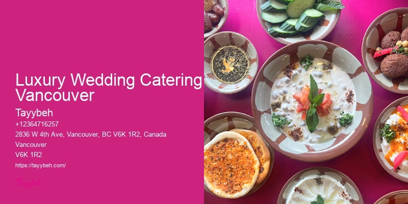 Affordable Banquet Food Packages Luxury Wedding Catering Vancouver