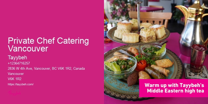 Customizable Catering Private Chef Catering Vancouver