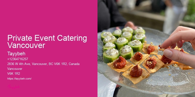 Private Event Catering Vancouver