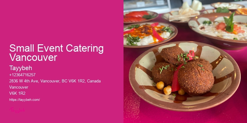 Luxury Event Food Services Small Event Catering Vancouver