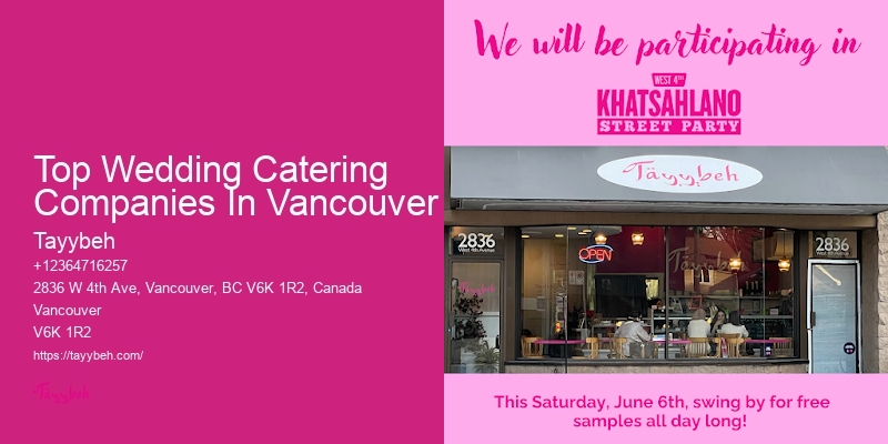 Luxury Wedding Catering Top Wedding Catering Companies In Vancouver