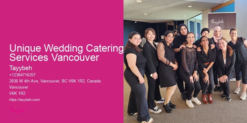 Exclusive Catering Companies Unique Wedding Catering Services Vancouver