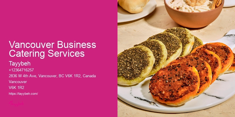 Customized Catering Packages Vancouver Business Catering Services