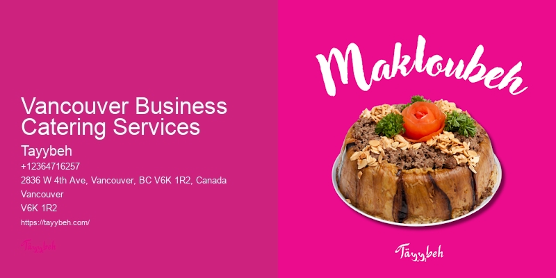 Affordable Catering For Corporate Events Vancouver Business Catering Services