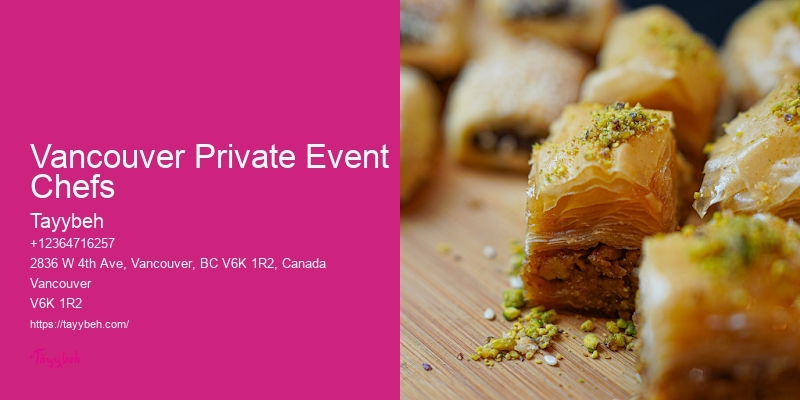 Local Event Caterers Vancouver Private Event Chefs