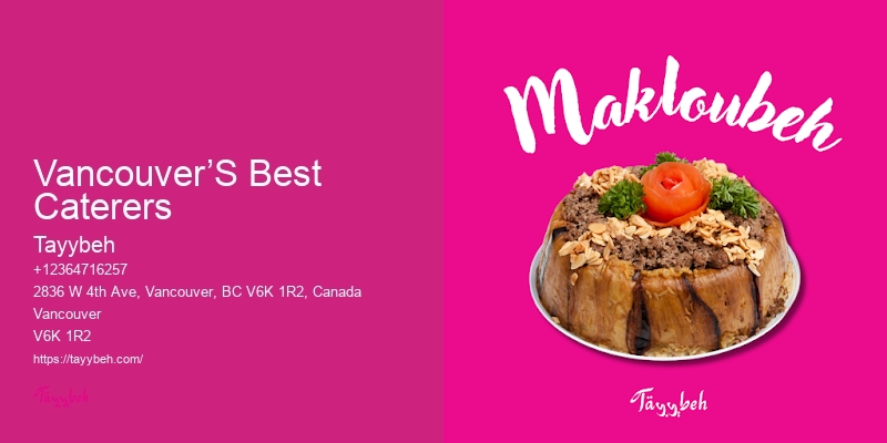 Luxury Personalized Catering Vancouver’S Best Caterers